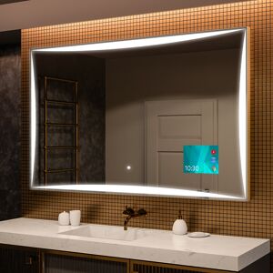 Artforma Rectangulaire Illumination LED miroir sur mesure eclairage salle de bain L77 50x50 - Publicité