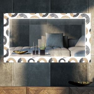 Artforma Miroir Décoratif Avec Rétroéclairage LED Pour Le Salon - Donuts 50x50 - Publicité