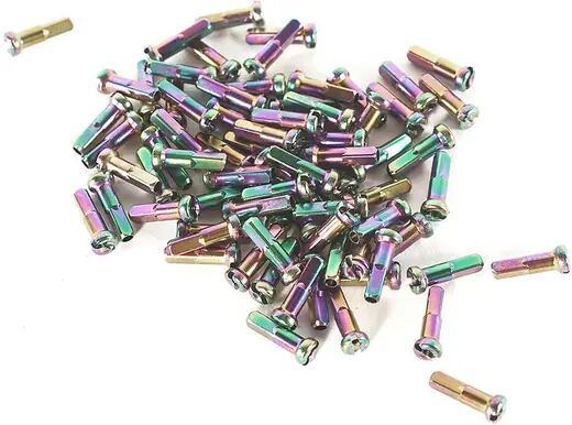 Colony Accessoires Bmx Colony BMX Spoke Nipples 75-Pack (Rainbow Anodise) Colony Accessoires Bmx Colony BMX Spoke Nipples 75-Pack (Rainbow Anodise)