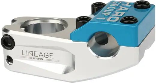 Haro Lineage Group 1 Topload BMX Potence (Silver/Turquoise) Haro Lineage Group 1 Topload BMX Potence (Silver/Turquoise)