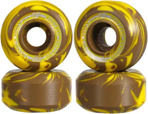 Flip Cutback 99A Roues Skate Pack de 4 (53mm - Mustard Grassers)