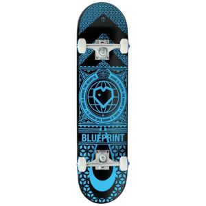 Blueprint Home Heart Skateboard Complet (Noir/Bleu)
