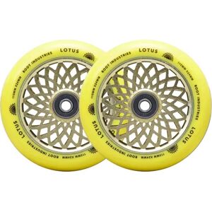 Root Industries Root Lotus Roues Trottinette Freestyle Pack de 2 (110mm - Radiant Yellow)