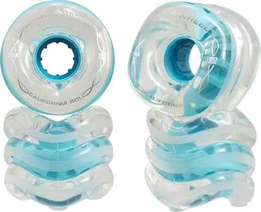 Shark Wheel Roues Longboard Shark California Roll (60mm - Clear With Blue Hub) Shark Wheel Roues Longboard Shark California Roll (60mm - Clear With Blue Hub)
