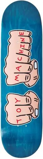 Toy Machine Skateboard Deck Toy Machine Fists (Bleu-vert)