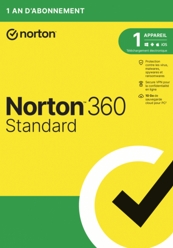 Symantec Oem Norton 360 Standard - 1 Appareil - 1 An