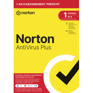 Symantec Norton Antivirus Plus 2024 - 1 Appareil 1 An - Abonnement Automatique