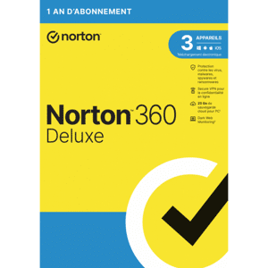 Symantec Norton 360 Deluxe 2023 - 3 Appareils 1 An