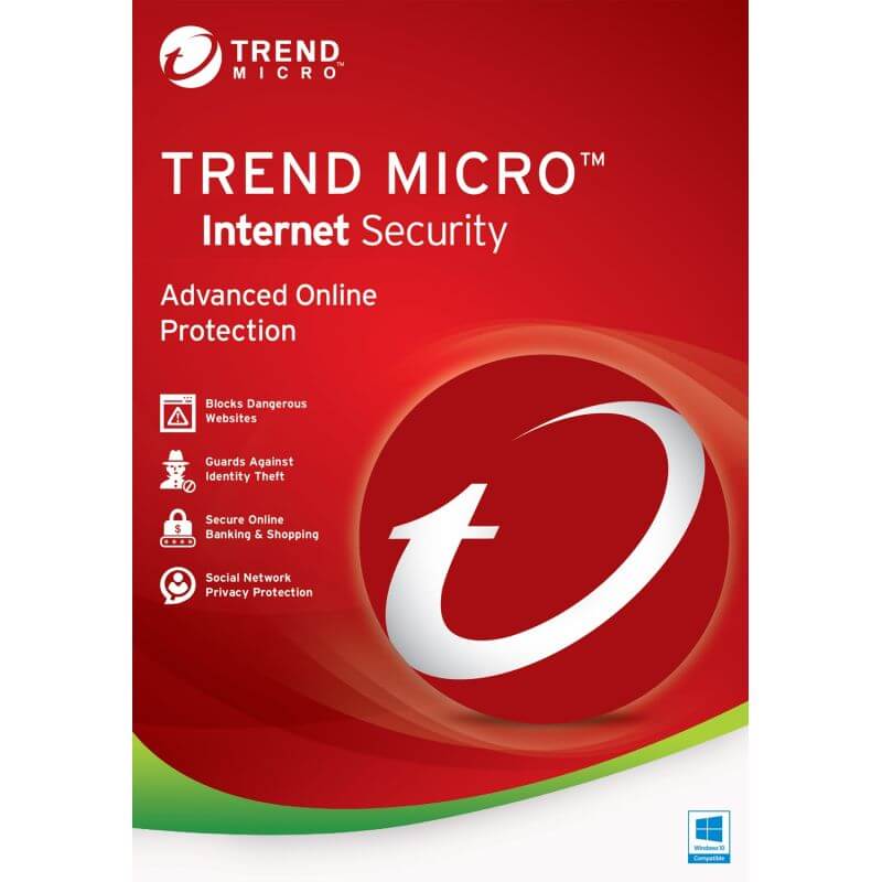 TRENDMICRO Trend Micro Internet Security 2021 3 Appareils 1 An