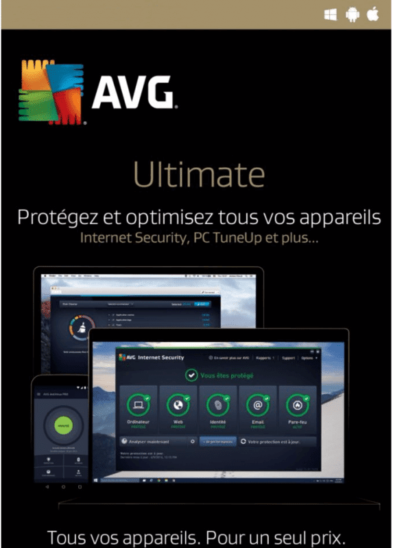 Avg Ultimate 2021 Appareils Illimités 2 Ans