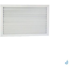 Condizionati Grille à lamelles horizontales Blanc Mat 440 x 300 mm avec précadre