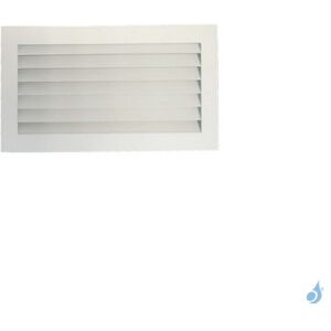 Condizionati Grille à lamelles horizontales Blanc Mat 300 x 150 mm avec précadre