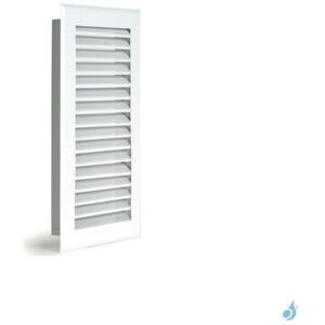 Grille verticale a lamelles KEMP Blanc ou Noir 335 x 185 mm