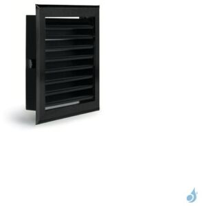 Grille carree a lamelles KEMP Blanc ou Noir 200 x 200 mm