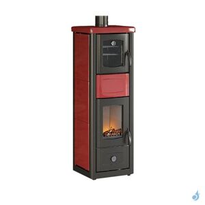 Poele a bois avec four de cuisson Anselmo Cola Enea Puissance 7.5kW