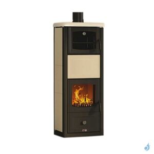 Poele a bois avec four de cuisson Anselmo Cola Arianna Puissance 10.2kW