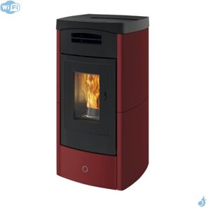 EK 63 Poele a granules canalisable EK63 Daily130++ Puissance 12.5kW Sortie Ø 8cm Posterieure Male