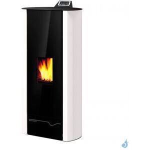 Poele a granules etanche Palazzetti Ecofire Cecile Lux 9 Puissance 9kW Sortie Fumee Posterieure