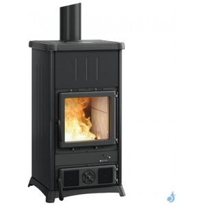 La Nordica Extraflame Poele a bois La Nordica Concita 2.0 Steel Puissance 11.8kW Avec recuperateur de chaleur Sortie Fumee Superieure