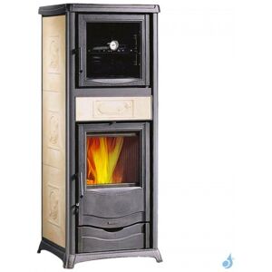 La Nordica Extraflame Poele a bois La Nordica Rossella Plus Forno Evo Puissance 9.1kW Sortie Fumee Superieure