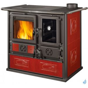 La Nordica Extraflame Cuisiniere a bois La Nordica Rosa Reverse 2.0 Puissance 8.2kW Sortie Fumee Superieure Droite