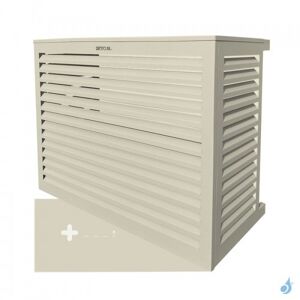 Condizionati Cache climatisation en Alu RAL 9001 Blanc Creme avec face de dessous
