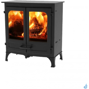 Poele a bois Charnwood Island II sur pieds courts Puissance 8kW