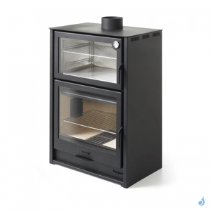 Poele a bois avec four de cuisson Hergom Arce Puissance 12kW