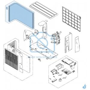 FUJITSU Échangeur Thermique pour groupe extérieur Atlantic Fujitsu AOYG14KMCC Réf.895504