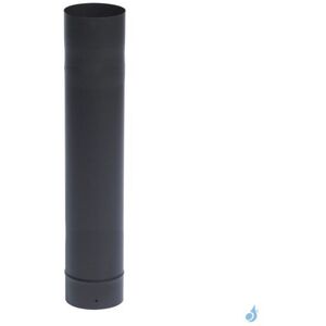 Tuyau rigide TEN ÉMAIL 0.6mm Noir Mat Ø125 ou Ø150 mm Longueur 1 ml