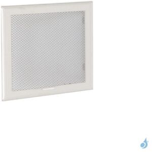 Grille d'aeration carree KEMP blanche ou noire pour boîtier obturable