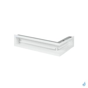 Grille d'angle coffrage a lamelles KEMP Soho Raccourcie Blanc ou Noir 700 x 300 mm