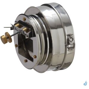 Regulateur de tirage Poujoulat Regul Tech Inox Ø150 et Ø180