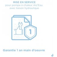 Mise en service pour pompe à chaleur Air/Eau Daikin France avec liaison hydraulique – Garantie 1 an main du2019oeuvre