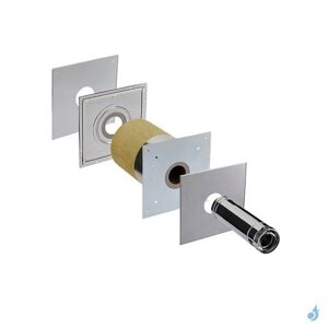 Poujoulat Kit de Traversée de Mur Étanche conduit extérieur PGI Poujoulat Ø80/130 ou Ø100/150