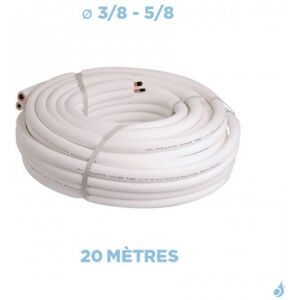 Condizionati Liaison frigorifique bi-tube isolée 3/8 - 5/8 M1 Longueur 20m