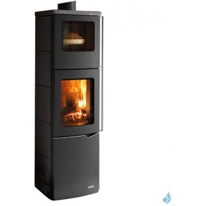 Palazzetti Poêle à bois Palazzetti Eva S Con Forno Puissance 7kW Avec Four de Cuisson Sortie Fumée Supérieure