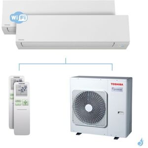 Climatisation bi-split Toshiba Shorai Edge 10kW taille 13 + 22 - RAS-B13/22N4KVSG-E + RAS-5M34U2AVG-E