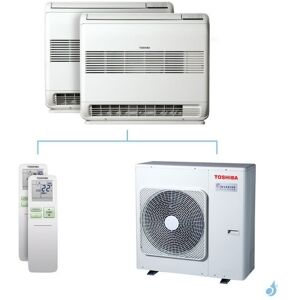 Climatisation bi-split Toshiba Console double-flux J2 - 7.5kW taille 10 + 13 - RAS-B10/13J2FVG-E + RAS-3M26U2AVG-E