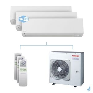 Climatisation tri-split Toshiba Shorai Edge 8kW taille 05 + 05 + 07 - RAS-M/B05/05/07N4KVSG-E + RAS-4M27U2AVG-E