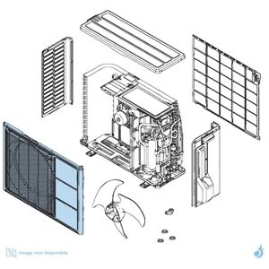 Facade Avant pour unite exterieure Atlantic Fujitsu Ref. 898938