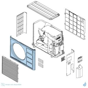 Facade Avant pour unite exterieure Atlantic Fujitsu Ref. 891024