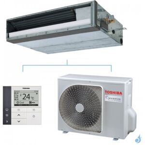 Climatiseur Toshiba Gainable extra-plat 2.5kW RAV-RM301SDT-E + RAV-GM301ATP-E Mono Split PAC air-air Reversible Compacte