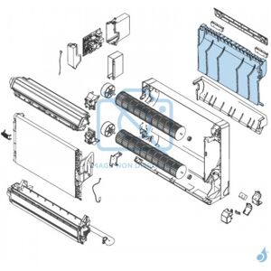 Base 2 pour climatiseur console Atlantic Fujitsu AGYG09-12KVCA Ref. 896443