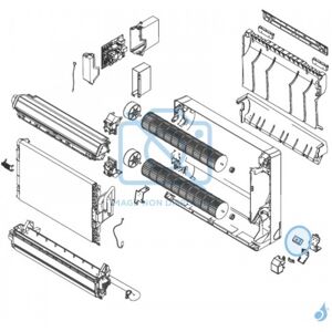 Bornier 3P pour climatiseur console Atlantic Fujitsu AGYG09-12KVCA Ref. 896445