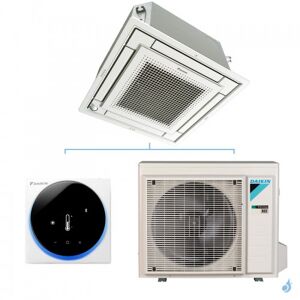 Climatiseur cassette 600x600 4 voies DAIKIN extra-plat 2.5kW FFA25A9 + RXM25R9 FFA-A9 PAC reversible et silencieuse