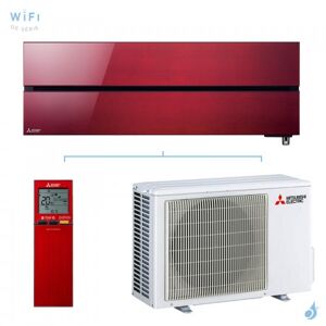 Mitsubishi Electric Climatiseur Mono split MITSUBISHI MSZ-LN25VG2R + MUZ-LN25VG2 2.5kW MSZ-LN Rouge WiFi PAC Inverter Design de Luxe Silencieuse