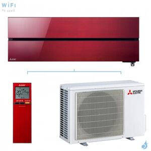 Mitsubishi Electric Climatiseur Mono split MITSUBISHI MSZ-LN35VG2R + MUZ-LN35VG2 3.5kW MSZ-LN Rouge WiFi PAC Inverter Design de Luxe Silencieuse