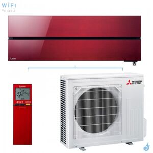 Mitsubishi Electric Climatiseur Mono split MITSUBISHI MSZ-LN50VG2R + MUZ-LN50VG2 5.0kW MSZ-LN Rouge WiFi PAC Inverter Design de Luxe Silencieuse