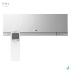 Mitsubishi Electric Climatiseur mural MITSUBISHI Serie Design MSZ-EF35VGKS 3.5kW Argent Mat WiFi Mural Multi Split Inverter Reversible